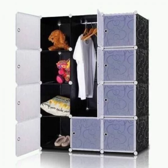 Armoire Penderie - Cube montable et démontable en plastique Armoire Penderie - Cube montable et démontable en plastique