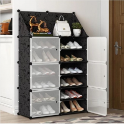 Etagère à Chaussures en plastique Modulable - DIY 6 Cubes 24 paires Etagère à Chaussures en plastique Modulable - DIY 6 Cubes 24 paires