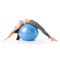 Ballon Sport Yoga  65 CM Bleu . Ballon Sport Yoga  65 CM Bleu .