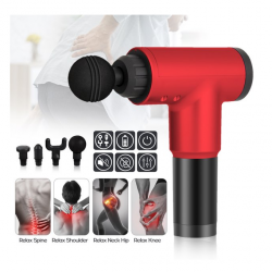 Pistolet de massage de récupération musculaire Rouge Pistolet de massage de récupération musculaire Rouge