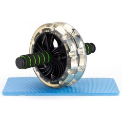 Roue Abdominale + Tapis pour genou - Argenté Roue Abdominale + Tapis pour genou - Argenté