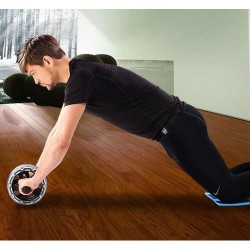 Roue Abdominale + Tapis pour genou - Argenté Roue Abdominale + Tapis pour genou - Argenté