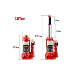 Cric à Bouteille Hydraulique De 10 T-rouge Cric à Bouteille Hydraulique De 10 T-rouge