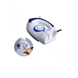 Mini Fer Pliable à Repasser - 700W - Blanc/Bleu Mini Fer Pliable à Repasser - 700W - Blanc/Bleu