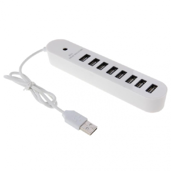 Rallonge USB 8 ports Blanc