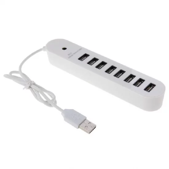 Rallonge USB 8 ports Blanc Rallonge USB 8 ports Blanc
