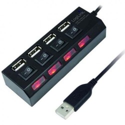 Rallonge 4 Ports USB 2.0 Hub - Noir Rallonge 4 Ports USB 2.0 Hub - Noir