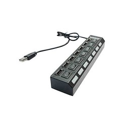 Rallonge 7 Ports USB 2.0 Hub - Noir Rallonge 7 Ports USB 2.0 Hub - Noir