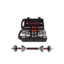 Haltère Biceps 15 kg, argent