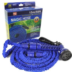 Tuyau Arrosage Extensible + Pistolet À Eau 7 Jets + Embout Universel  15m Tuyau Arrosage Extensible + Pistolet À Eau 7 Jets + Embout Universel  15m