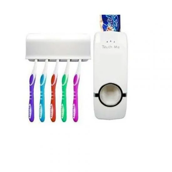Distributeur de Dentifrice avec Support 5 Brosses à Dents - plastique Distributeur de Dentifrice avec Support 5 Brosses à Dents - plastique