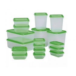 Ensemble Bocal de Cuisine 17 Pcs/lot Multiple Taille vert