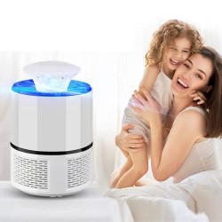 Lampe Aspirateur Anti Moustique Electrique Blanc