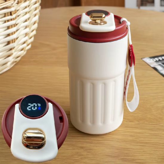 Thermos isotherme en acier inoxydable avec affichage intelligent de la température Thermos isotherme en acier inoxydable avec affichage intelligent de la température