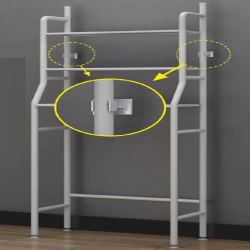 Support de Machine à Laver 3 niveaux de stockage Support de Machine à Laver 3 niveaux de stockage