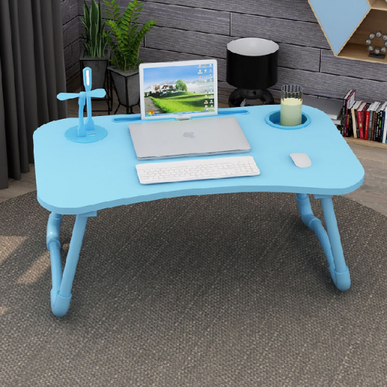 Table d'ordinateur pliable  Bleu.