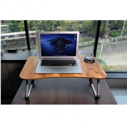 Table d'ordinateur portable Beige