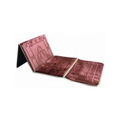 Tapis de prière pliable Rouge-Bordeau Tapis de prière pliable Rouge-Bordeau