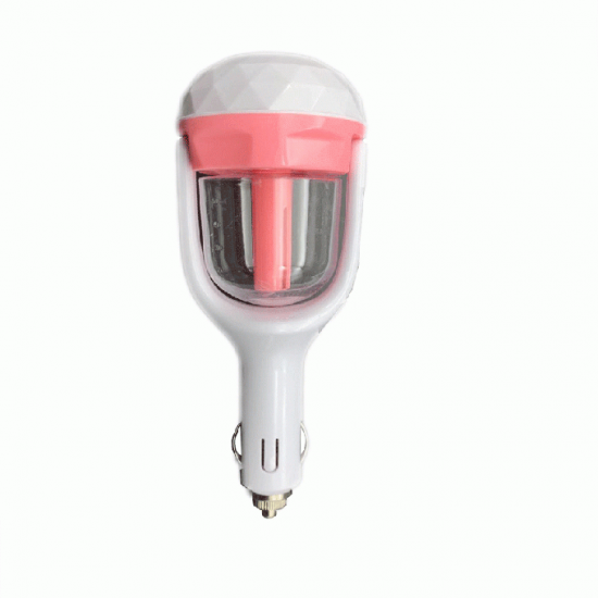 Humidificateur d'aromathérapie voiture avec chargeur USB Rose