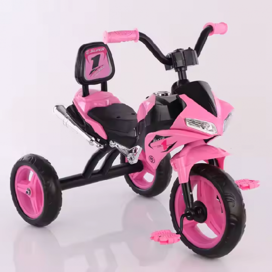 Vélo Tricycle moto à pédale Rose