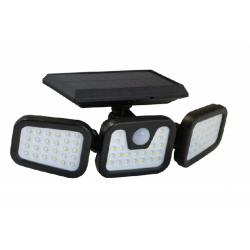 Lampe projecteur Solaire - Détecteur de mouvement - Intelligente 3 Face Lampe projecteur Solaire - Détecteur de mouvement - Intelligente 3 Face