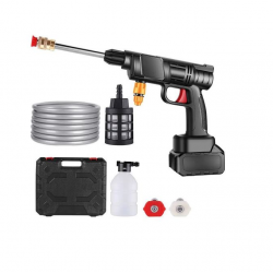 Nettoyeur haute pression sans fil, 21 V, max. 30 bars, avec 2 batterie au lithium 12000 mAh Nettoyeur haute pression sans fil, 21 V, max. 30 bars, avec 2 batterie au lithium 12000 mAh