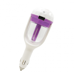 Humidificateur d'aromathérapie voiture avec chargeur USB Mauve Humidificateur d'aromathérapie voiture avec chargeur USB Mauve