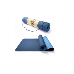 Tapis de Yoga - Gym 183 CM X 61 CM X 6MM bleu.