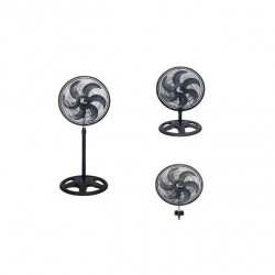 Ventilateur  3 en1 - Sur Pied, Table et Mural - 220V/50Hz - 75W