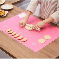 Tapis de cuisson en Silicone Rose