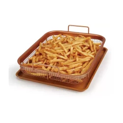 Friteuse en cuivre de 2 Pièces