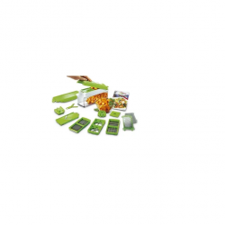Nicer Dicer Plus - Double Fonction - Découpeur Fruits Et Légumes - 13 Pièces - Vert/Blanc Nicer Dicer Plus - Double Fonction - Découpeur Fruits Et Légumes - 13 Pièces - Vert/Blanc