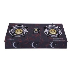 Réchaud à Gaz en Verre trempé- 3 Feux 