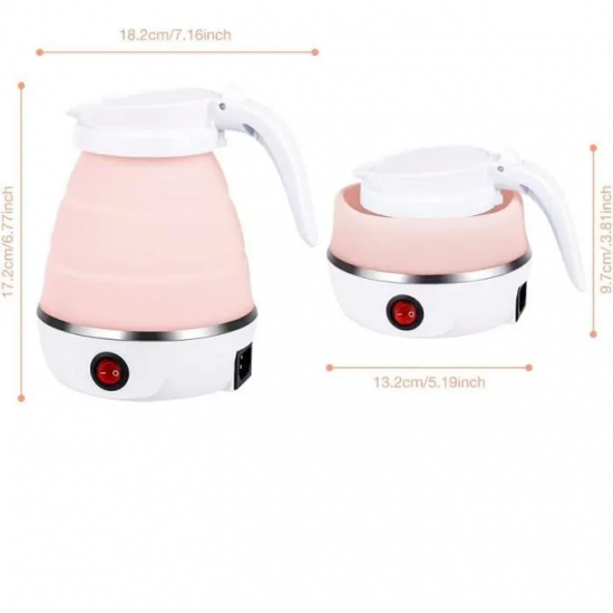Bouilloire électrique pliable en silicone 0.6L
