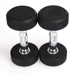 Haltères hexagonales en poly caoutchouc deux 5 kg. Haltères hexagonales en poly caoutchouc deux 5 kg.