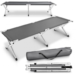 Lit Camping Pliable Gris. Lit Camping Pliable Gris.