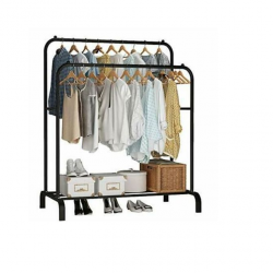 Penderie double barre pour habits, chaussures, sacs...