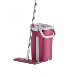 Seau Essoreur Ménage Rouge-Bordeaux.