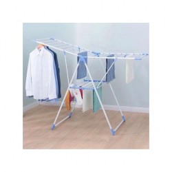Séche linge rétractable étendoir pliable ailes latérales